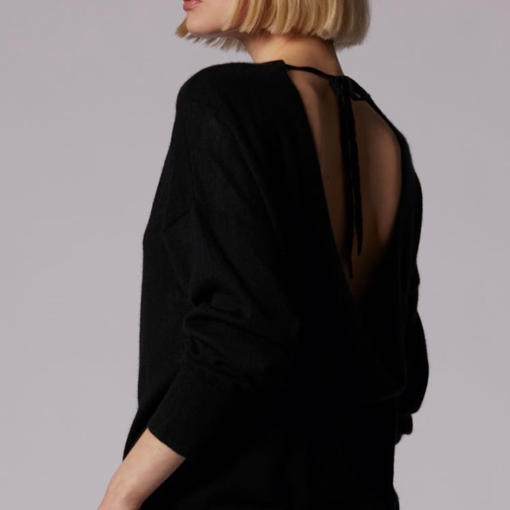 CLASSY & SEXY Equipment Montrose Cashmere Tie Back  SWEATER-BRAND NEW